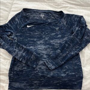 Nike Blue Patterned Sweatshirt